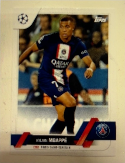 2022-23 Topps UEFA Club Competitions #100 Kylian Mbappé Paris Saint-Germain — front
