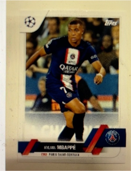2022-23 Topps UEFA Club Competitions #100 Kylian Mbappé Paris Saint-Germain — front