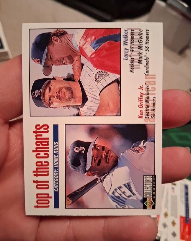 1998 Upper Deck Collector's Choice #254 Ken Griffey Jr. / Larry Walker / Mark McGwire — front