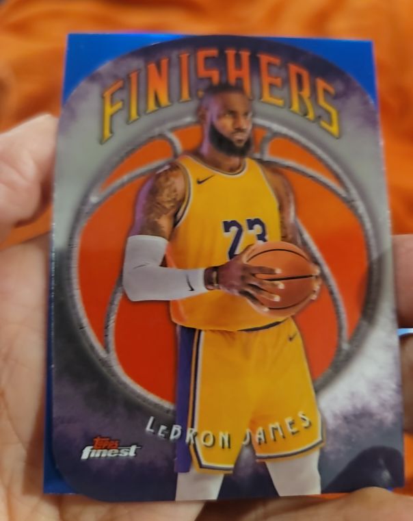 2024-25 Topps Finest #F-2 LeBron James Finishers Die-Cut — front