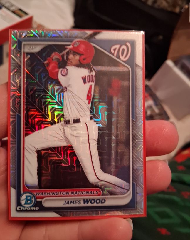 2024 Bowman Chrome Prospects #BCP-91 James Wood — front