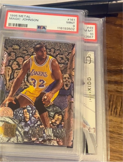 1995-96 Fleer Metal #161 Magic Johnson — front