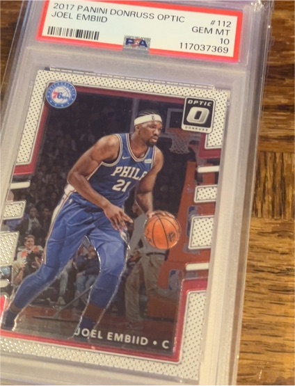 2017 Panini Donruss Optic #112 Joel Embiid — front