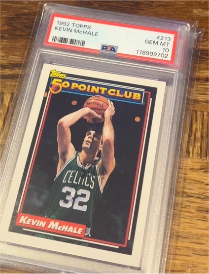 1992 Topps #213 Kevin McHale 50 Point Club — front