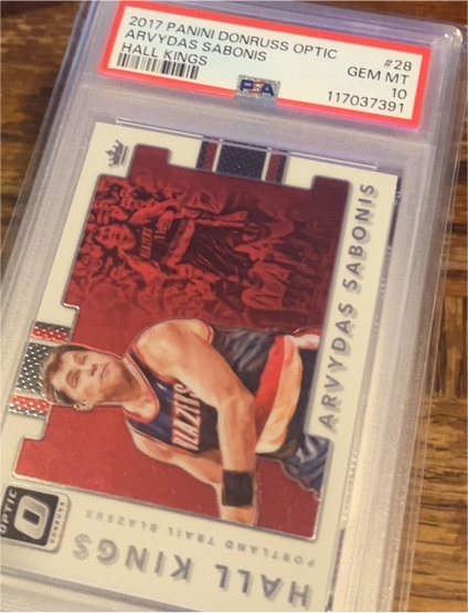 2017 Panini Donruss Optic #28 Arvydas Sabonis — front