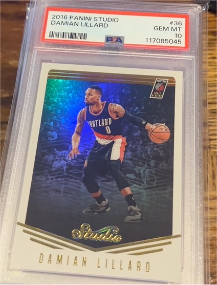 2016 Panini Studio #36 Damian Lillard — front