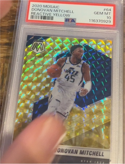 2020 Panini Mosaic #64 Donovan Mitchell — front