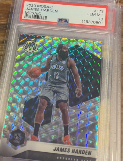 2020 Panini Mosaic #173 James Harden — front