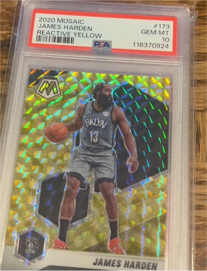 2020 Panini Mosaic #173 James Harden — front