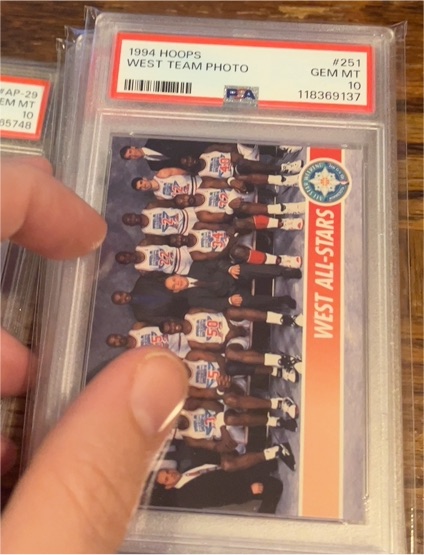 1994 Hoops #251 West Team Photo — front