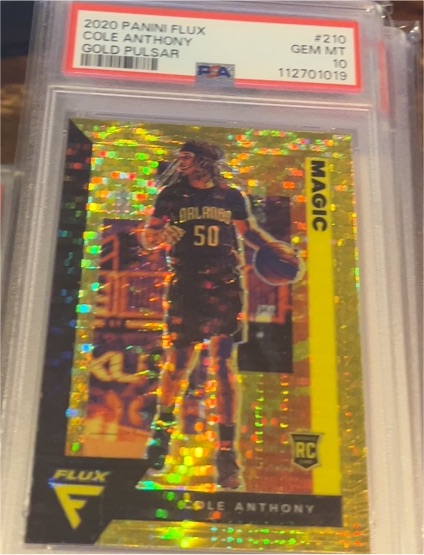 2020 Panini Flux #210 Cole Anthony — front