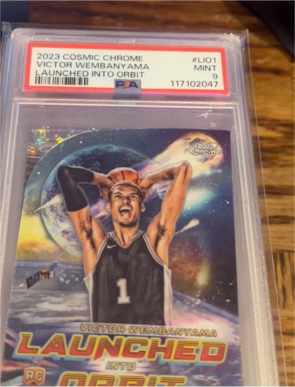 2023 Topps Cosmic Chrome #LIO1 Victor Wembanyama Launched Into Orbit — front