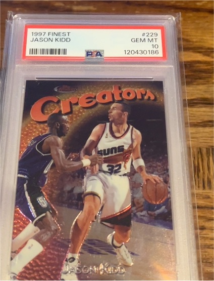 1997 Topps Finest #229 Jason Kidd — front