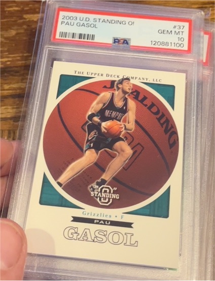 2003 Upper Deck Standing O! #37 Pau Gasol — front