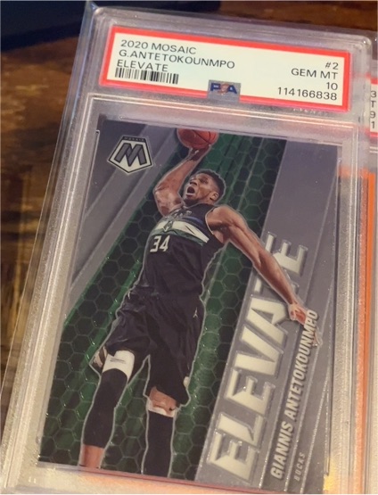 2020 Panini Mosaic #2 Giannis Antetokounmpo Elevate — front