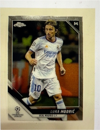 2021 Topps Chrome UEFA Champions League #M Luka Modrić — front