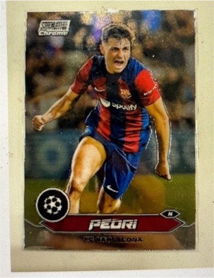 2023-24 Topps Stadium Club Chrome UEFA #74 Pedri FC Barcelona — front