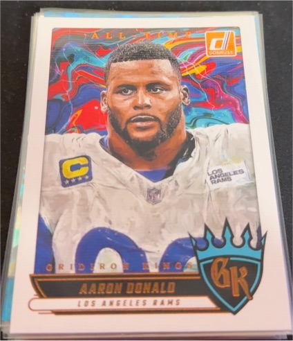2025 Donruss All-Time Gridiron Kings #ATGK-ADD Aaron Donald — front