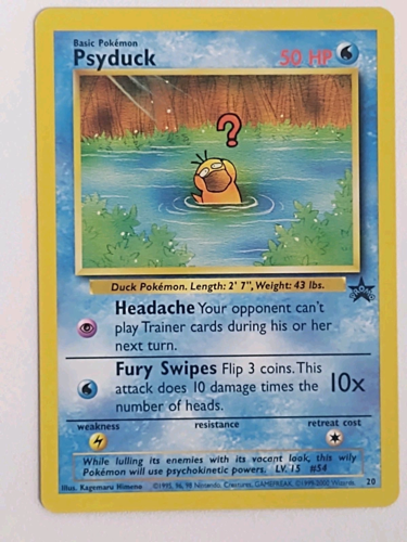 2000 Wizards of the Coast Black Star Promo #20 Psyduck — front