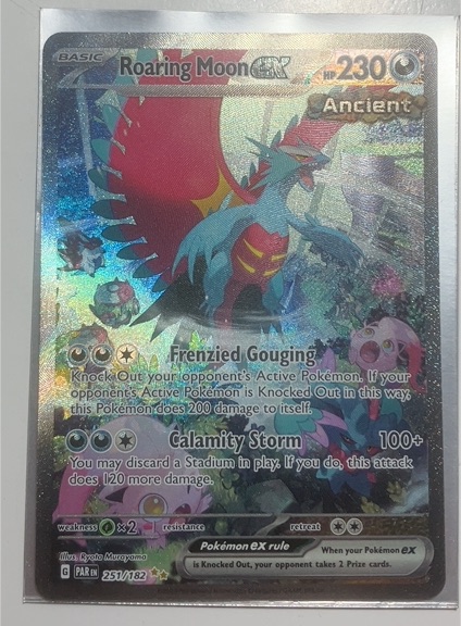 2023 Pokémon SV04: Paradox Rift #251 Roaring Moon EX — front