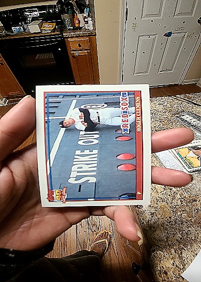 1991 Topps #530 Roger Clemens Boston Red Sox — front