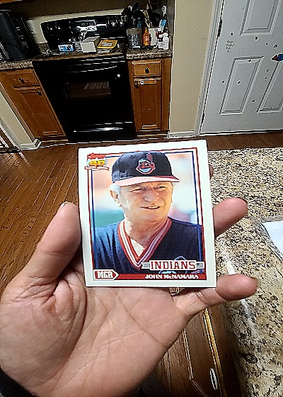 1991 Topps Desert Shield #549 John McNamara — front