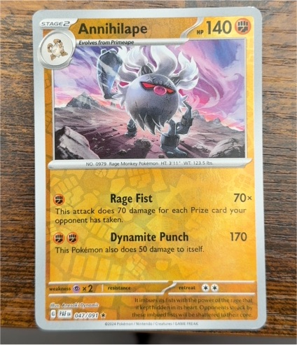 2024 Pokémon TCG Scarlet & Violet #109 Annihilape — front