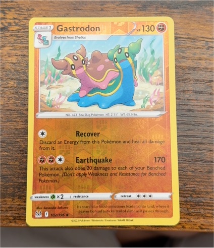 2022 Pokémon Lost Origin #102 Gastrodon — front