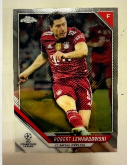 2021-22 Topps Chrome UEFA Champions League #123 Robert Lewandowski — front