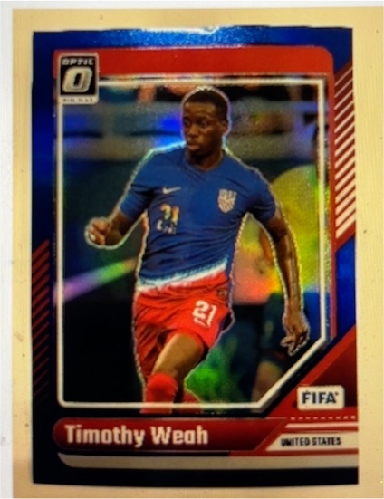 2024-25 Panini Donruss Optic #7 Timothy Weah — front
