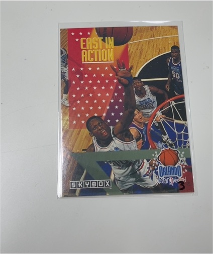 1992-93 SkyBox #312 East In Action Dennis Rodman — front