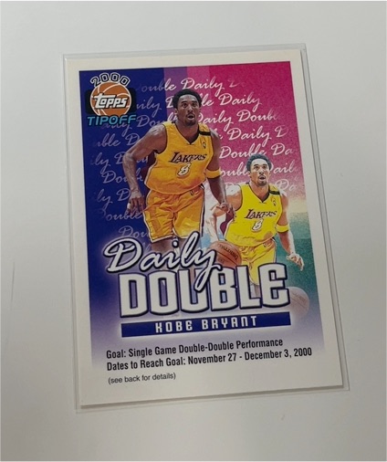 2000 Topps Tipoff Daily Double Nov 27-Dec 3 Kobe Bryant — front