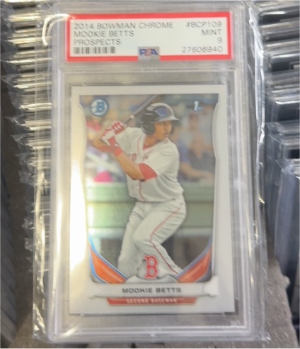 2014 Bowman Chrome Prospects #BCP109 Mookie Betts — front
