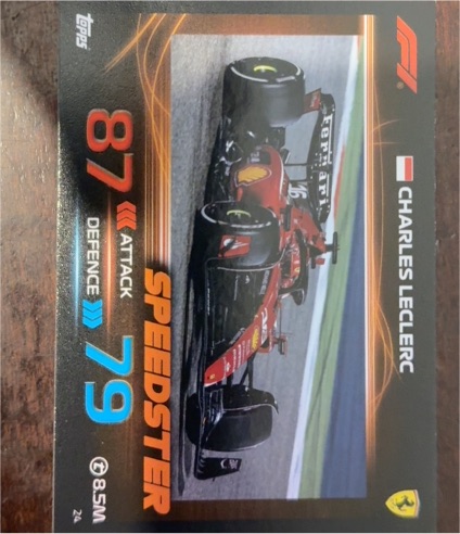 2023 Topps Turbo Attax Speedster #24 Charles Leclerc — front
