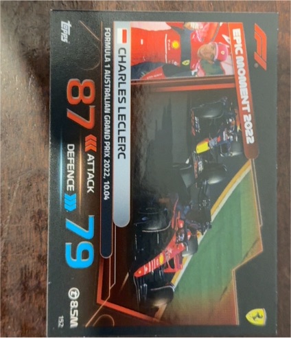 2023 Topps Turbo Attax Epic Moment #152 Charles Leclerc — front