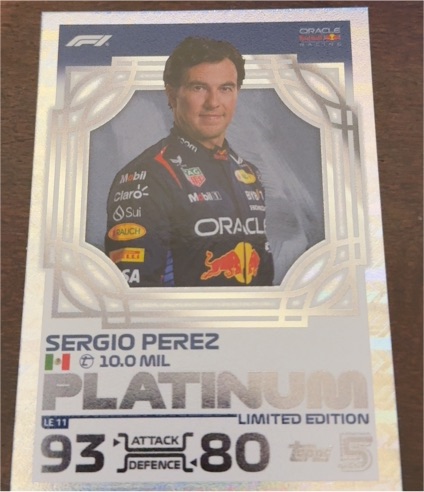 2024 Topps Turbo Attax #LE11 Sergio Perez — front