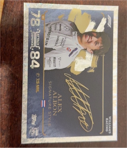2024 Topps Turbo Attax #78 Alex Albon Signature Style — front