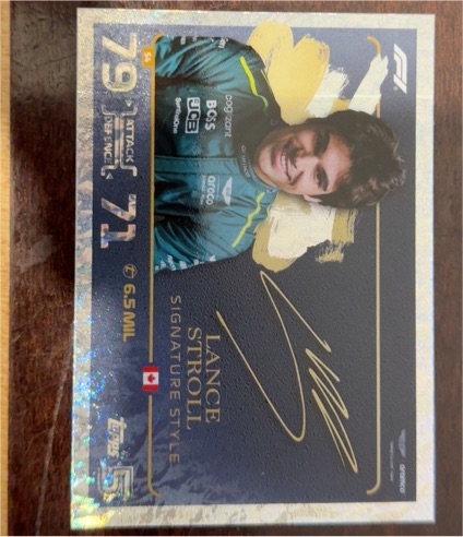 2024 Topps Turbo Attax #79 Lance Stroll Signature Style — front