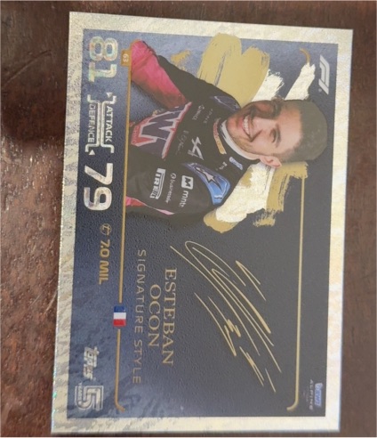 2024 Topps Turbo Attax #79 Esteban Ocon Signature Style — front
