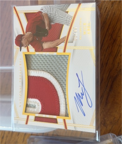 2023 Panini National Treasures Rookie Material Signatures #101 Mick Abel — front