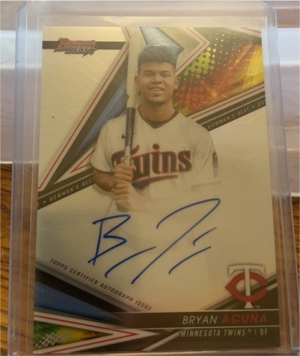 2022 Bowman's Best #B22-BA Bryan Acuna — front