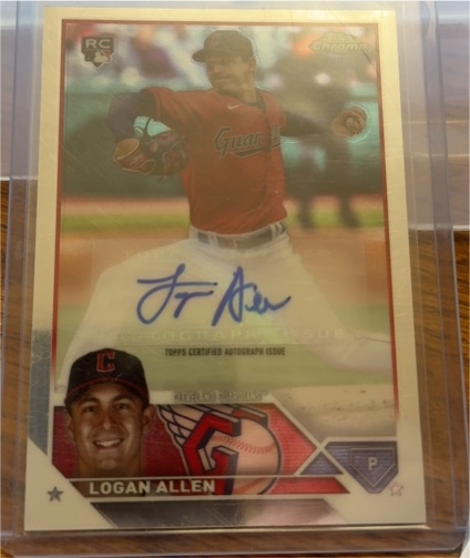 2023 Topps Chrome Update #RC Logan Allen — front