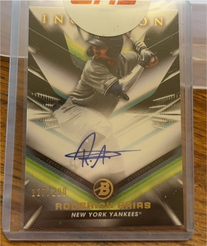 2023 Bowman Inception #BPA-RA Roderick Arias — front