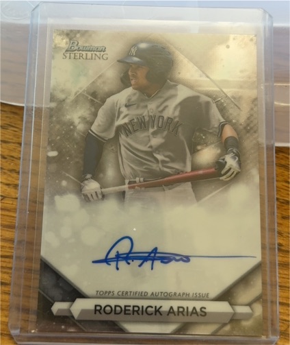 2023 Bowman Sterling #PA-RA Roderick Arias — front