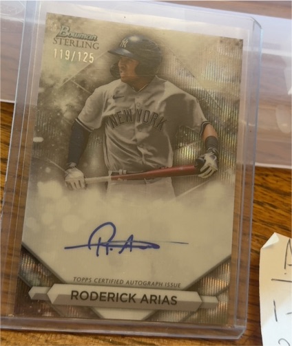 2023 Bowman Sterling #119 Roderick Arias — front
