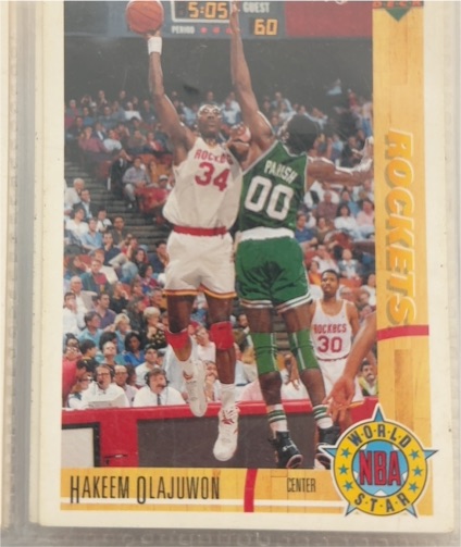 1991-92 Upper Deck #197 Hakeem Olajuwon — front