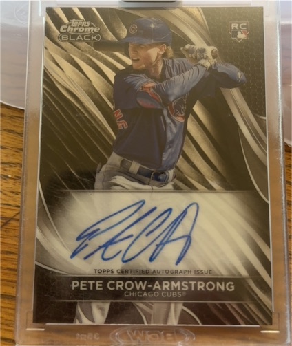 2024 Topps Chrome Black #CBA-PC Pete Crow-Armstrong — front