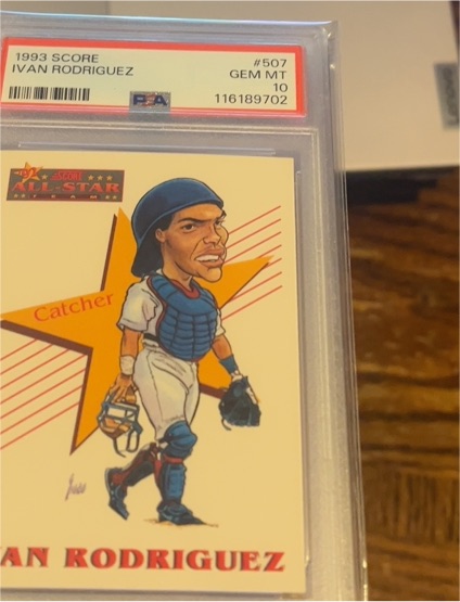1993 Score #507 Ivan Rodriguez — front