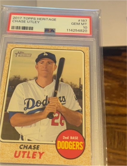 2017 Topps Heritage #187 Chase Utley — front