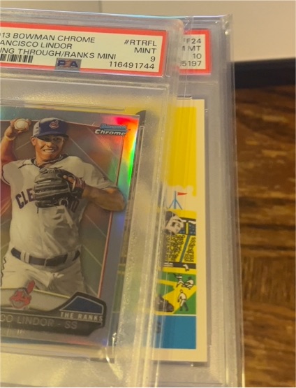 2013 Bowman Chrome #RTRFL Francisco Lindor Rising Through/Ranks Mini — front